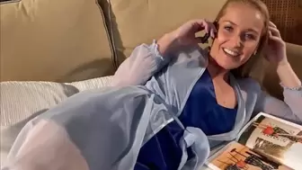 Fine Amateurs MILF Gets her Vagina Filled up with Spunk while Phone Talking