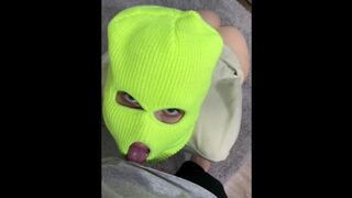 This Balaclava Whore is Amazingly Blowing my Sperm Shot