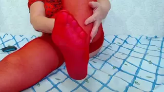 Chunky Chick in Red Outfit