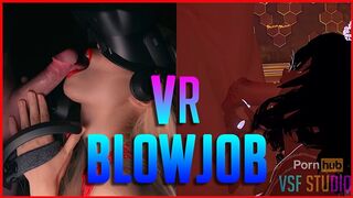 VRChat HYPER REAL Oral Sex - Step Dad Catches Step Daughter