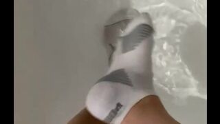 Wet Socks Bizarre *SOAKED in Bath Tub*