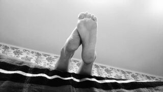Feet Foot Bizarre Ignore - African and White Artsy High Arched Soles in your Face