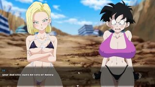 Super Skank Z Tournament [hentai Game] Ep.two Catfight with Vidl Chichi Bulma and Android 18