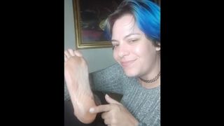 Worship my feet! Your only purpose is to keep them clean!