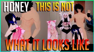 VSF - Step Sister and Step Mom fuck friend's Bro (VRCHAT ERP)
