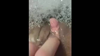 Do you want to join me in a bubble bath and jerk off my monstrous clit?