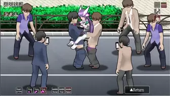 Blazing Angel Mistletear [PornPlay Asian Cartoon sex game] Ep.four topless in the public street