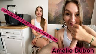 A Neighbor Came For Tea and Got Jizz in Her Mouth - Amelie Dubon