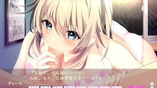 【H GAME】金髪巨乳美女の濃厚フェラ♡フルボイス エロアニメ/エロゲーム実況