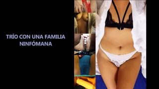 PORNO PARA INVIDENTES | TRÍO CON UNA FAMILIA NINFÓMANA