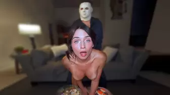 Step Bro is Back from Halloween Party to give Step Sis a Scary Monstrous Penis