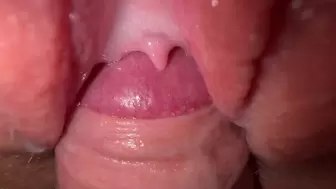 Extremely close up fuck tight teenie snatch