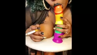 Whoopsie Smoking Spitty Titty Fuck - Dildo Blowing