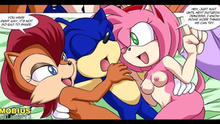 Sonic (Amy Rose Fucking Porn Parody) - Saturday Night Fun #1 (Hard Sex) (Asian Cartoon)