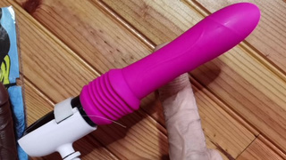 ASMR listen to me jizz with my pink fuck machine in action