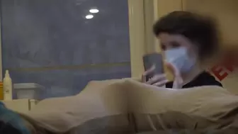 Bulge dong flash at a beautician appointment
