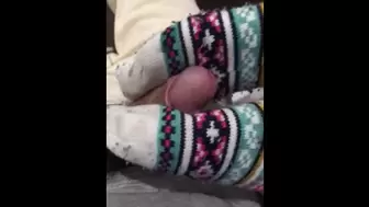 Rubbing my schlong after dinner w/ knee highs
