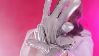 ASMR: silver bizarre gloves - by Arya Grander
