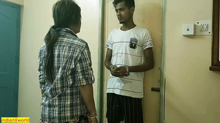 Innocent Poor Delivery Husband fuck Alone Bhabhi! Desi Reality Sex