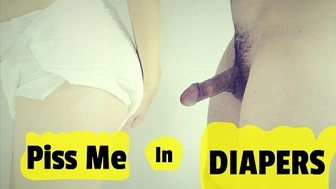 My DIAPER PISS oral sex