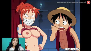 NAMI TRIES TO GRAB LUFFY'S TREASURE AND ENDS UP RECEIVING A GOOD UNCENSORED ASIAN CARTOON FUCK