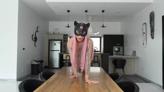Cosplay Horny Cat! Missionary, SELF PERSPECTIVE BLOWJOB, Doggy, Footjob, Jizz on Feet!