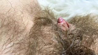 Large erected clitoris fucking snatch deep inside humongous climax