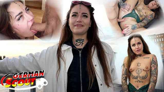 GERMAN SCOUT - Inked next Generation College Lady Jess Mori Pickup for Casting Fuck