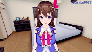 Tokino Sora and I have intense sex in the bedroom. - Hololive VTuber SELF PERSPECTIVE Cartoon