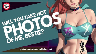 Helping Your Fitness Model Bestie Take Photos For A Competition (Audio Porn)