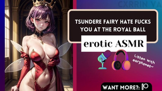 EROTIC ASMR Tsundere Fairy Hate Mounts You at the Royal Ball