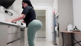 step mom wakes up to step son's hard dong while she confused him with his father