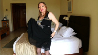 Ebony Dress, Heels, And Stockings Chronicles: MariaOld’s Hotel Gala