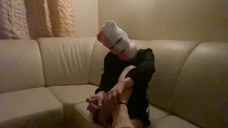 Fresh milf took off her bulky panties and put on heels, part one