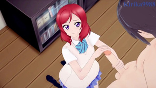 Maki Nishikino and I have intense sex in the bedroom. - Love Live! School Idol Project Asian cartoon