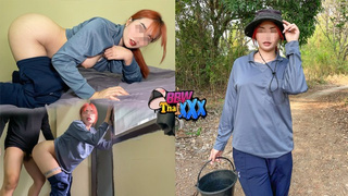 Gardener's wifey was fuck by a stranger after work (Full & Uncen in Fansly @BbwThaixxx)25min