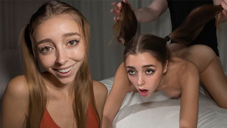 MANHANDLED BY HER ROOMMATE - Desperate Spanish Youngster Pounded Like Dong - TIKTOK LIFE - Mary Popiense