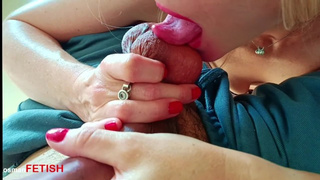 Pre sperm bizarre bj mouth fuck, meat worship , precum eating