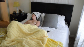 Masturbating Under Blanket