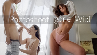 Attractive Fitness model get Banged during a Real Photoshoot