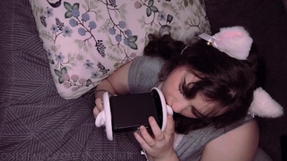 ASMR Sensual Ear Licking in Pyjamas