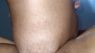 my cuck boy eats my twat after i sexed with a stranger and mounts me in doggy style