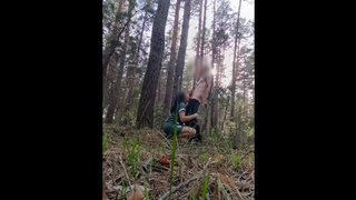 German woman rammed in the forest and spunk in mouth
