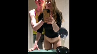 Lesbo Public DS Sex At The Mall Bathroom
