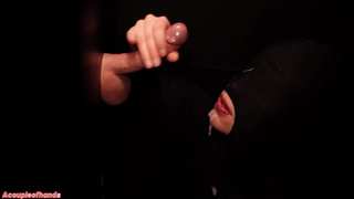 Gloryhole Oral sex Masked