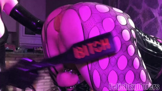 DIAPER slave receives SPANKING punishment
