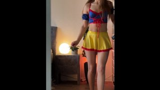 ATTRACTIVE BRUNETTE LINGERIE TRY ON - No Bra, No Shame