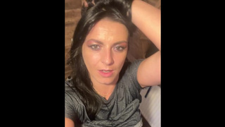 Gorgeous MilfyCalla with hungry twat pee in the toilet, pissing close up