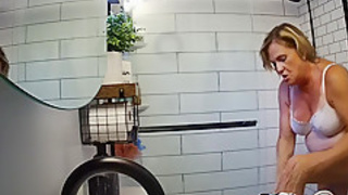 Found Hidden Cam Footage of My Mom Mrs. Joanne Tanner the Real Public Schoolteacher in the Shower on my Dad's Computer