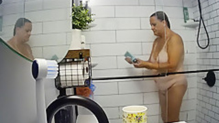 Found Hidden Cam Footage of My Mom Mrs. Joanne Tanner the Real Public Schoolteacher in the Shower on my Dad's Computer 3
